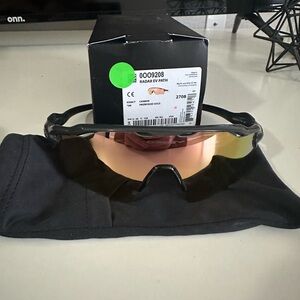 Oakley Radar EV Path Sunglasses - Black Frame with Gold Lens